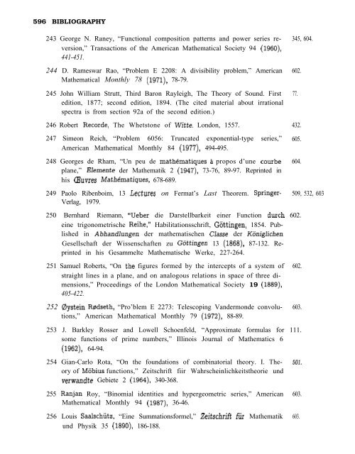 Concrete mathematics : a foundation for computer science