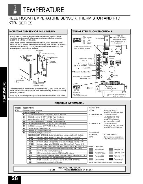 Building Automation Controls Catalog 2006 - Trane