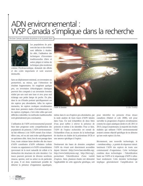 LA REVUE DE L’ASSOCIATION DES BIOLOGISTES DU QUÉBEC