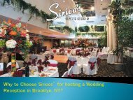 Wellcome to Sirico's Caterers In Brooklyn, NY