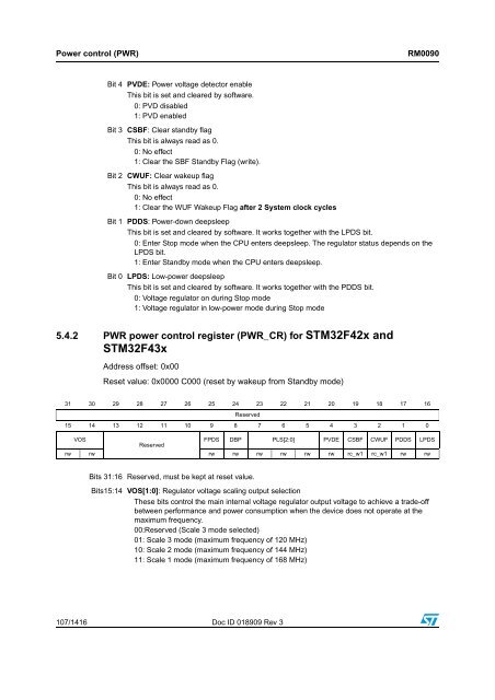 RM0090: Reference manual - STMicroelectronics