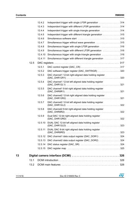 RM0090: Reference manual - STMicroelectronics