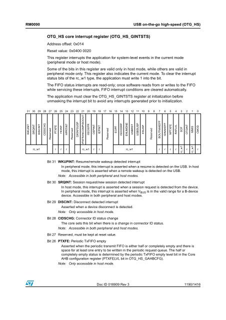 RM0090: Reference manual - STMicroelectronics