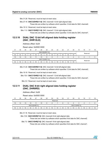 RM0090: Reference manual - STMicroelectronics