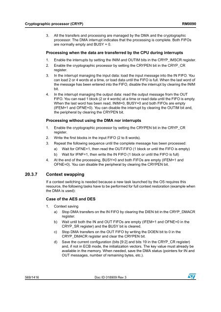 RM0090: Reference manual - STMicroelectronics