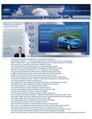 Sustainability Report 2009/10 - Ford