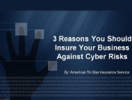 3 Reasons You Should Insure Your Business Against Cyber Risks