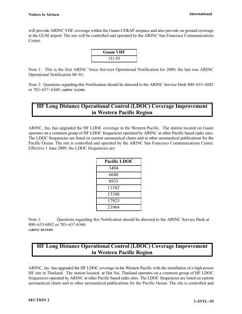 August 25 2011 Notices to Airmen - FAA
