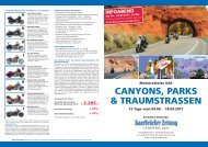 Motorrad Reise USA -CanyonsParksTraumstrassen_2017_SaarbrückerZ