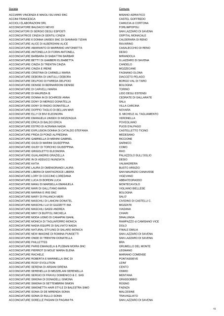 Elenco Soci Sostenitori/Aggregati Europa dei Diritti