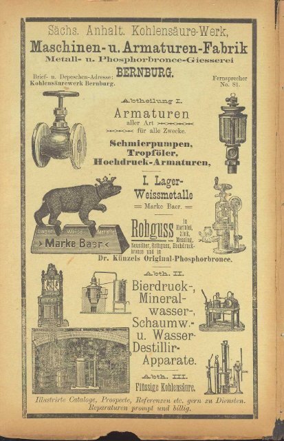 Adressbuch Bernburg 1899