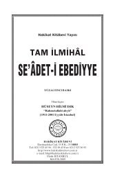 SE'Ã‚DET-Ä° EBEDÄ°YYE - Hakikat Kitabevi