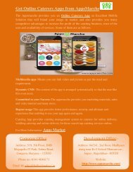 Get Online Caterers Apps from AppsMarche
