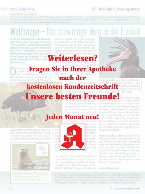 Leseprobe "Unsere besten Freunde" Februar 2017