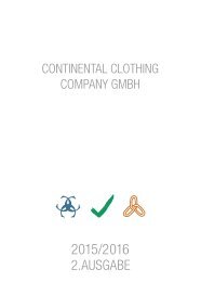 Continental Clothing 2016