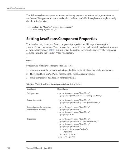 The Java EE 5 Tutorial (PDF) - Oracle Software Downloads