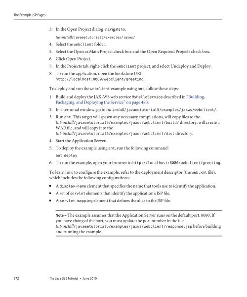 The Java EE 5 Tutorial (PDF) - Oracle Software Downloads