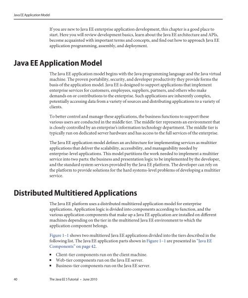 The Java EE 5 Tutorial (PDF) - Oracle Software Downloads