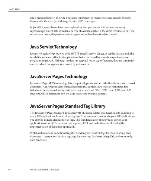 The Java EE 5 Tutorial (PDF) - Oracle Software Downloads