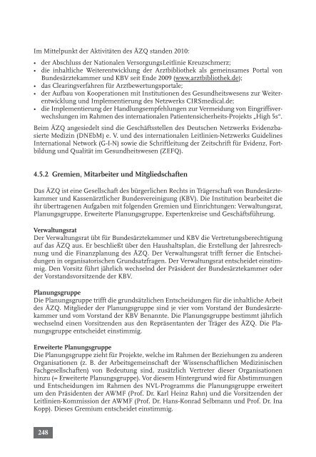 Tätigkeitsbericht 2010 der Bundesärztekammer (komplett)