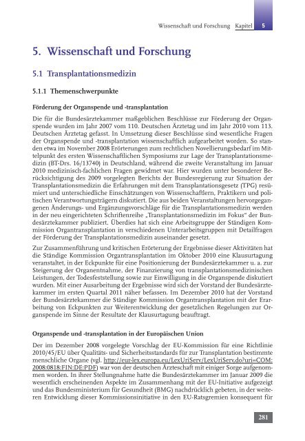 Tätigkeitsbericht 2010 der Bundesärztekammer (komplett)