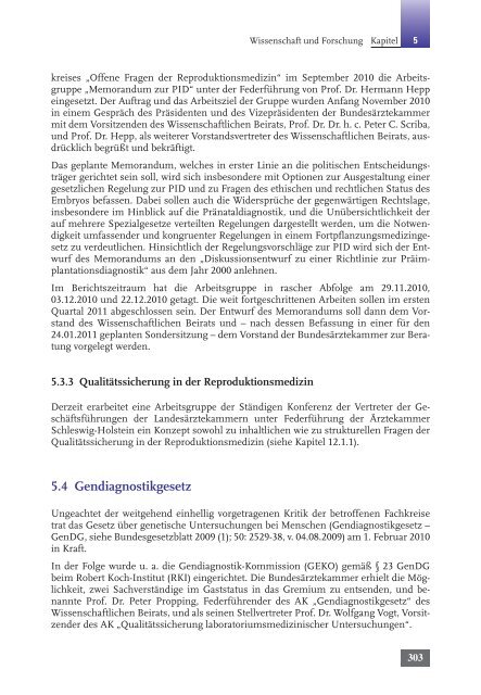 Tätigkeitsbericht 2010 der Bundesärztekammer (komplett)