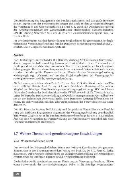 Tätigkeitsbericht 2010 der Bundesärztekammer (komplett)