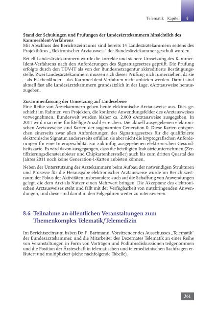 Tätigkeitsbericht 2010 der Bundesärztekammer (komplett)