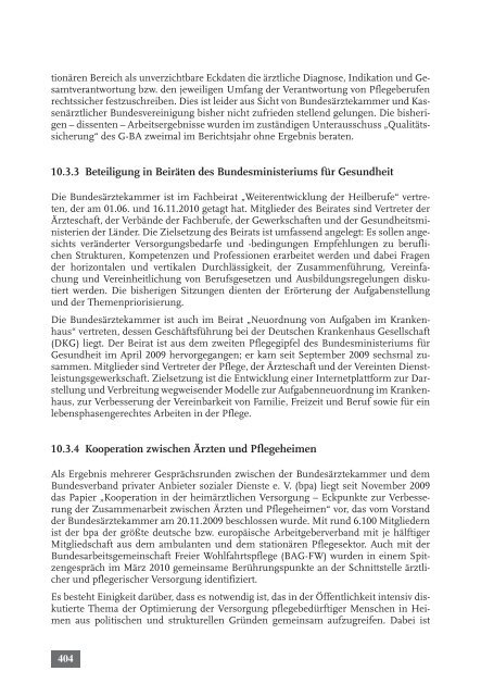 Tätigkeitsbericht 2010 der Bundesärztekammer (komplett)