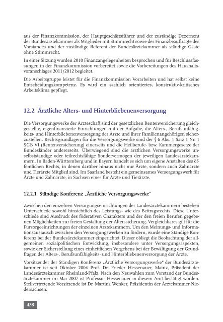 Tätigkeitsbericht 2010 der Bundesärztekammer (komplett)