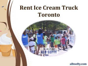 Rent Ice Cream Truck Toronto