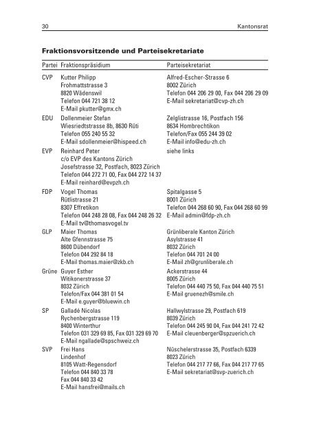 Staatskalender des Kantons Zürich 2009/2010 - Ombudsmann des ...