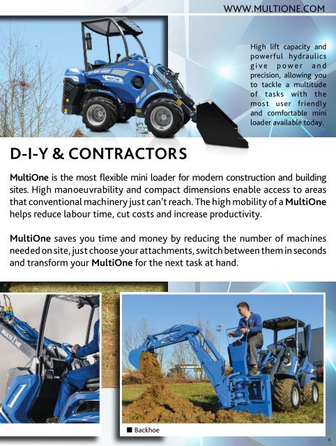 - 5 & 6 SERIES - COMPACT ARTICULATED LOADERS