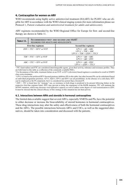 HIV/AIDS Treatment and Care : Clinical protocols for the European ...