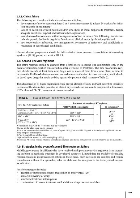 HIV/AIDS Treatment and Care : Clinical protocols for the European ...