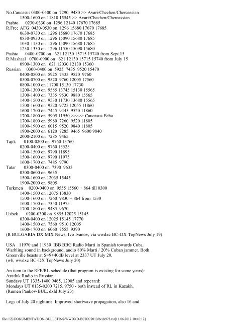 BC-DX TopNews WWDXC #945 BC-DX 945