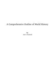 A Comprehensive Outline of World History - The Orange Grove