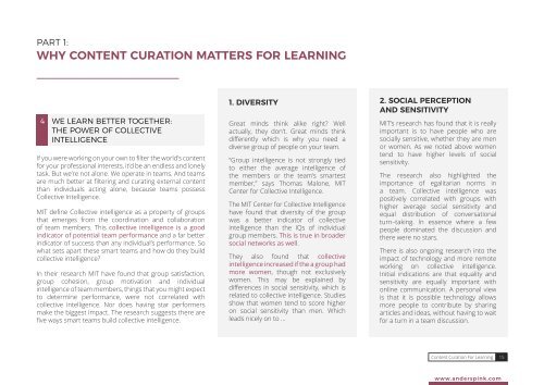 CONTENT CURATION FOR LEARNING