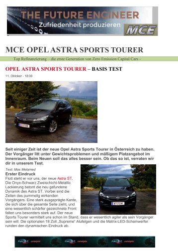 Exe3 MCE Opel Astra Sports Tourer Test