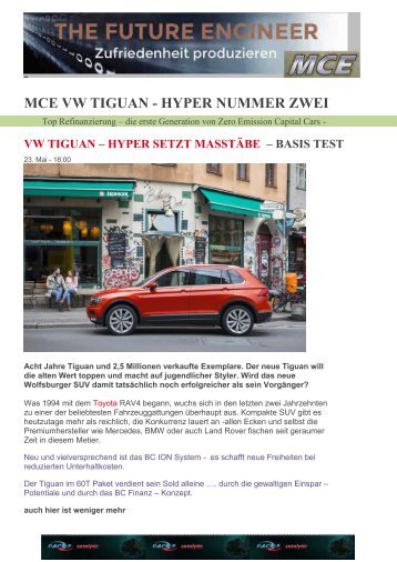 Ex3 VW Tiguan 2016 Basis Test A