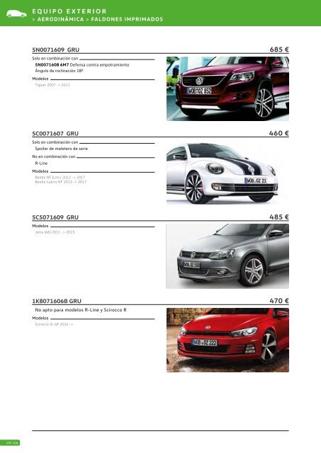 Catalogo General Accesorios VW 2017