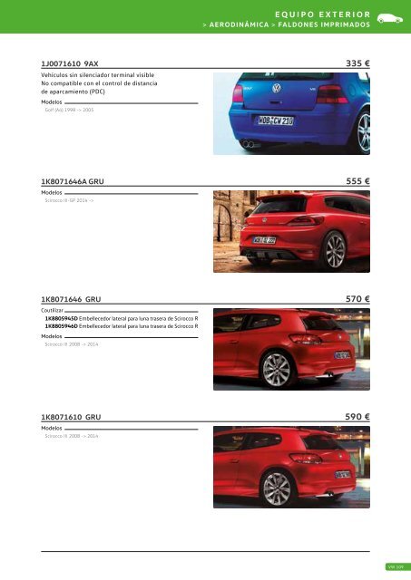 Catalogo General Accesorios VW 2017