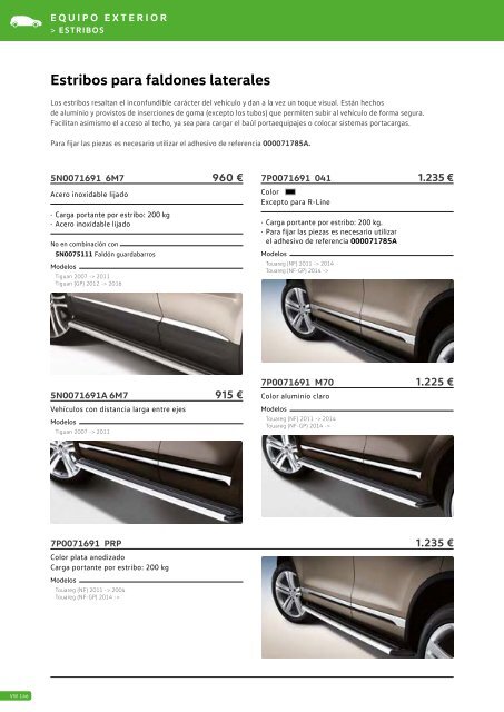 Catalogo General Accesorios VW 2017