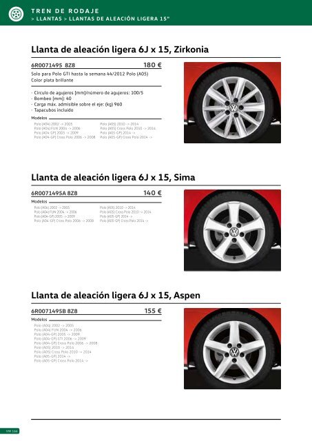 Catalogo General Accesorios VW 2017