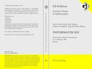 INFORMATIK 2011 GI-Edition