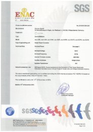 sonnen Eco 8.2 G83/2 Certificate