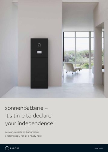 sonnen Eco 8.2 Brochure