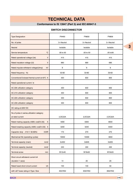 AIR CIRCUIT BREAKERS - Electrical and Electronics Division