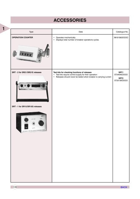 AIR CIRCUIT BREAKERS - Electrical and Electronics Division