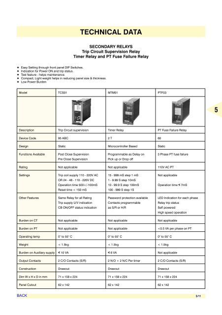 AIR CIRCUIT BREAKERS - Electrical and Electronics Division